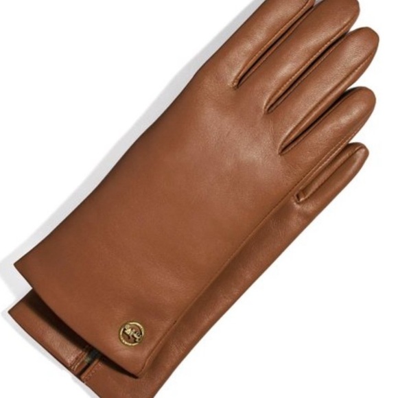 Coach Saddle Horse & Carriage Plaque Wool & Leather Tech Gloves - Picture 3 of 8